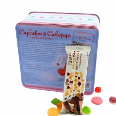 Square Chocolate Tin Box