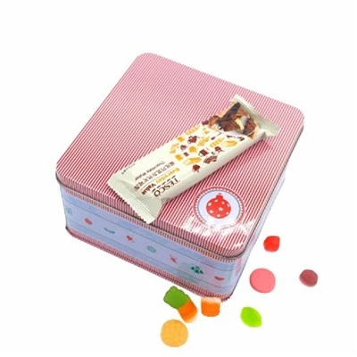 Square Chocolate Tin Box