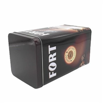 Square Metal Coffee Tin Box