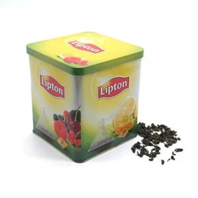 Square Metal Gift Tea Tin Box