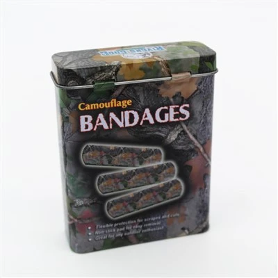 Band-aid Tin Box with Hinged Lid