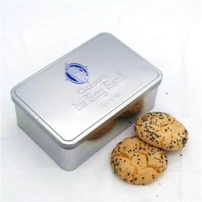 Flat Hinged Lid Iron Box Food Grade