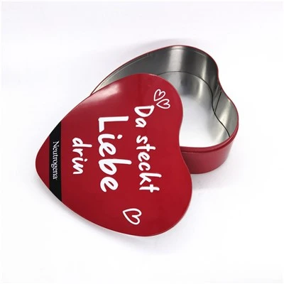 Heart -shaped Cosmetics Metal Packaging Box