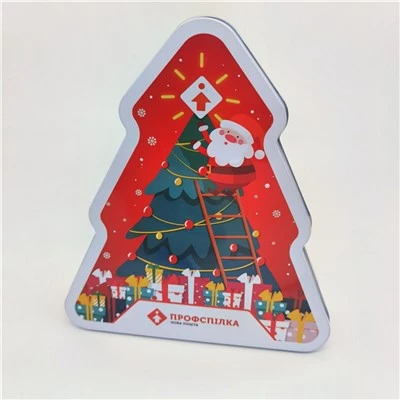 Print Christmas Iron Box Gift Packaging