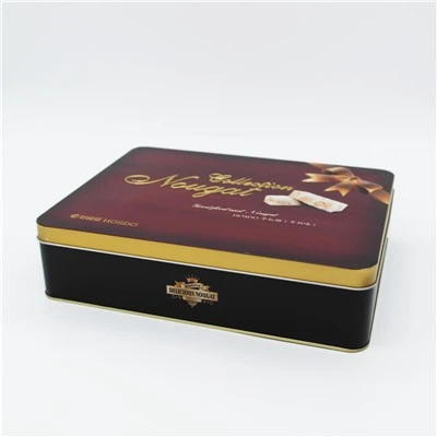 Rectangular Biscuits Metal Packaging Box