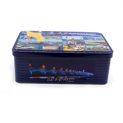 Rectangular Candy Hinge Iron Box