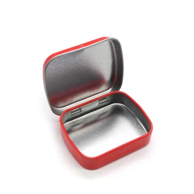 Small Candy Tin with Hinged Lid